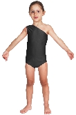 BODY DANZA LYCRA MONOSPALLA NERO BABY